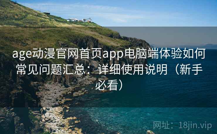 age动漫官网首页app电脑端体验如何常见问题汇总：详细使用说明（新手必看）