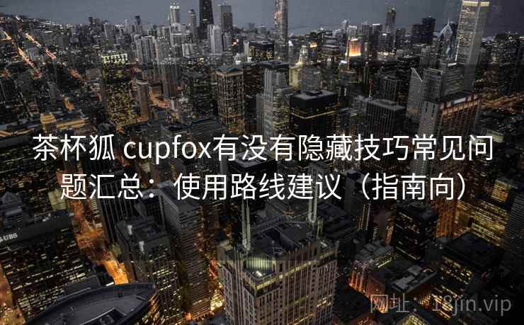 茶杯狐 cupfox有没有隐藏技巧常见问题汇总：使用路线建议（指南向）